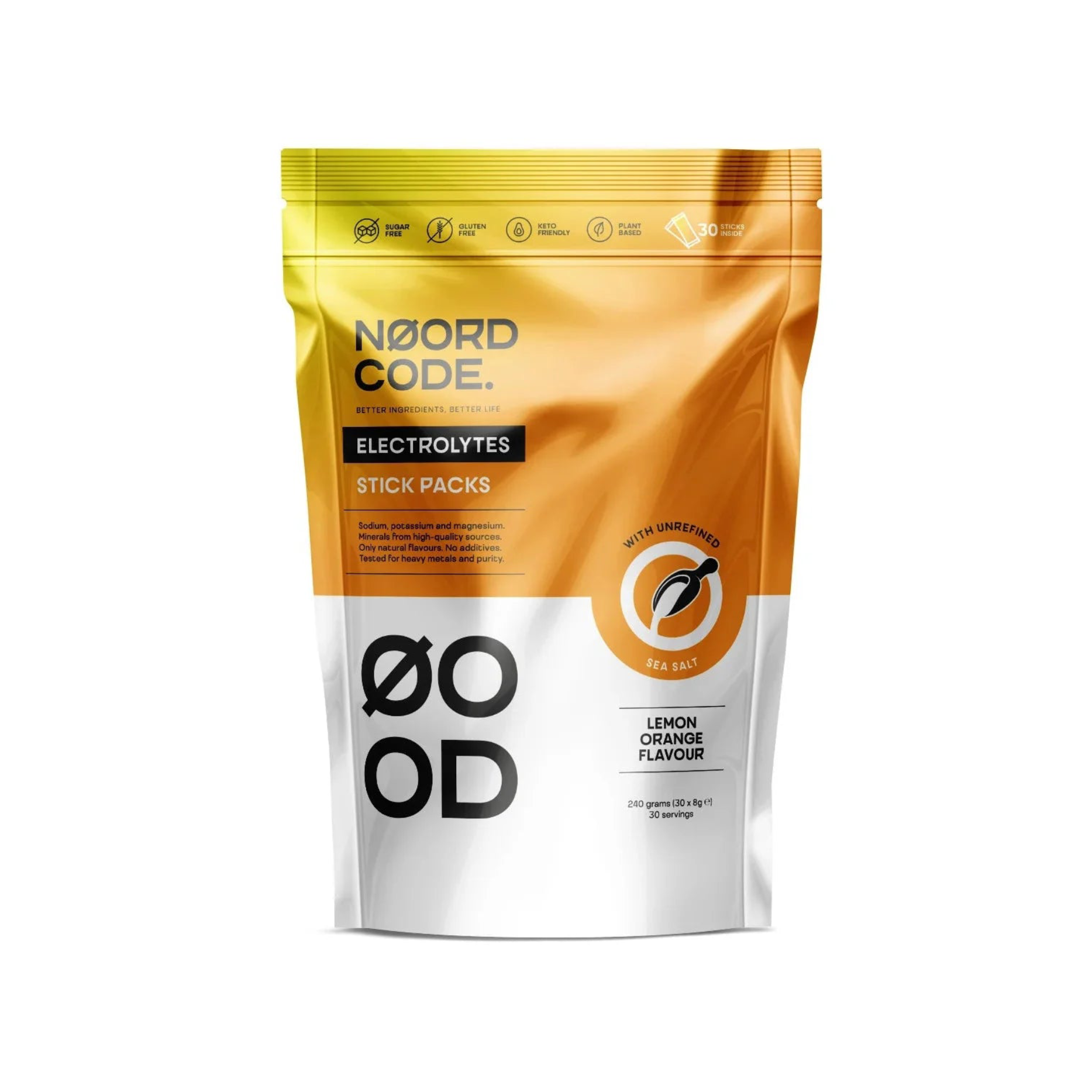 NoordCode Electrolyte Sticks Lemon Orange (30x8g)