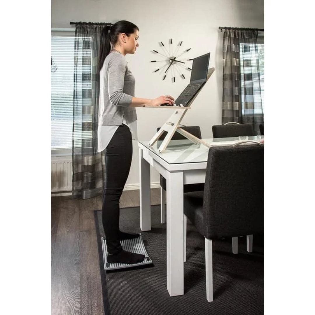 Ergo Finland Device Portable Wooden Standing Desk (Full Set)