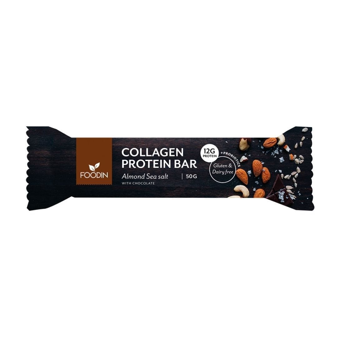 Foodin Collagen Protein Bar Almond Sea Salt (50g) Foodin biohacker-center.myshopify.com