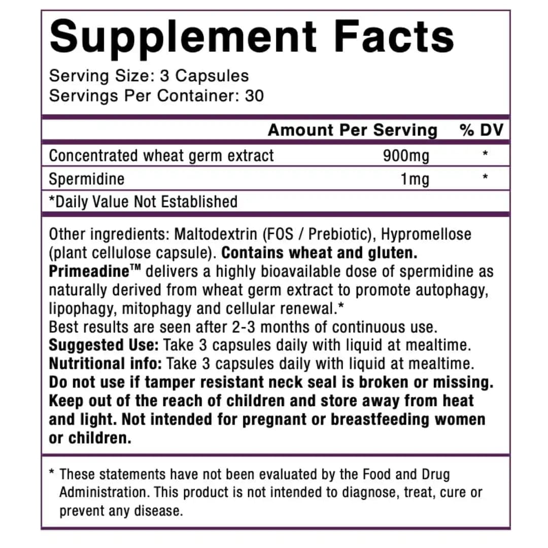 Oxford Healthspan Supplement Oxford Healthspan Primeadine(TM) (90 capsules)